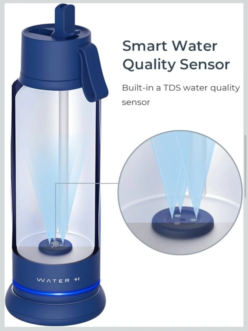 Smart Water Bottle - Navy Blue